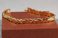Браслет Xuping Jewelry звенья овальные19 см 8 мм золотистый