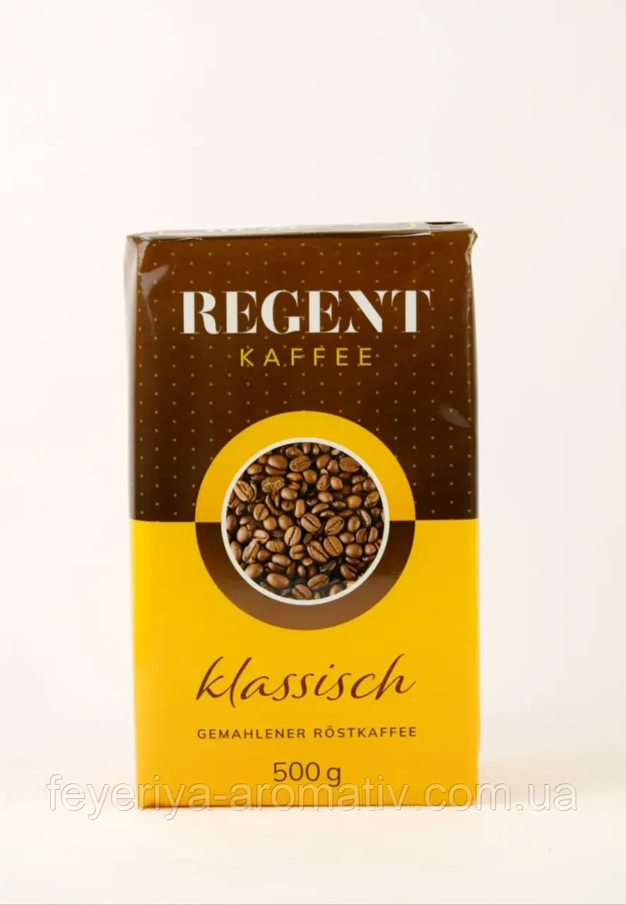 Кава мелена Regent Kaffee 500 г, Німеччина, купаж робусти середнього ступеню обсмажування