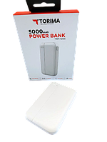 УМБ TORIMA TRM-1005 USB type-C 2.0 5000 mAh White
