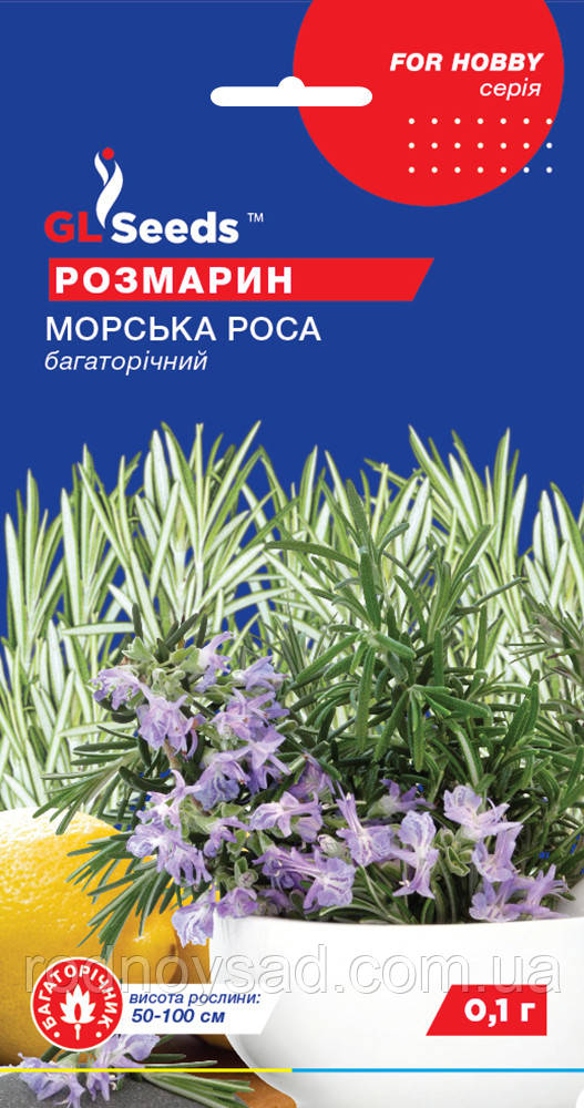 Насіння Розмарину (0,1 г), For Hobby, TM GL Seeds, фото 1