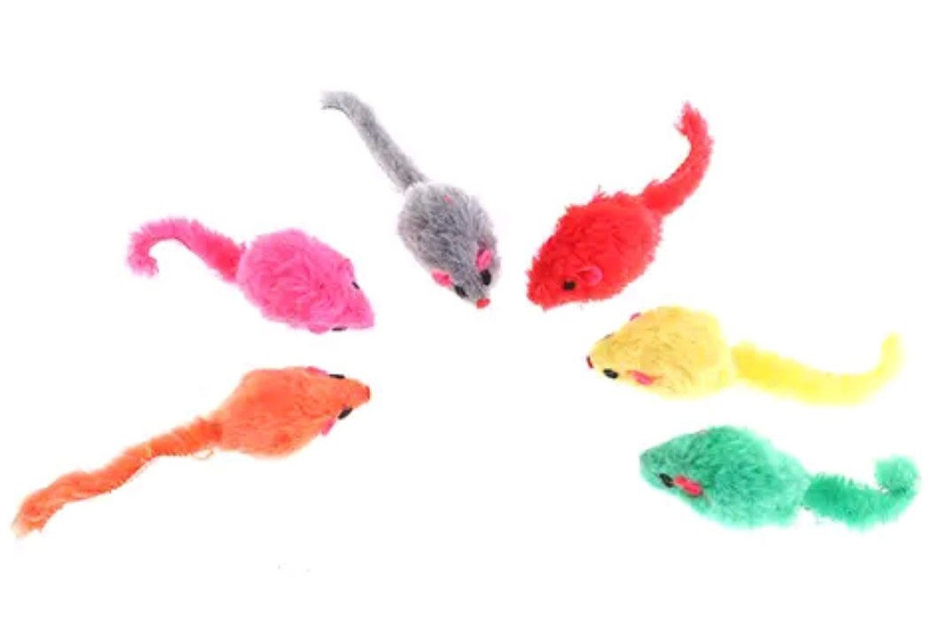 Іграшка для котів Миша 5 см кольори в асортименті, фото 1