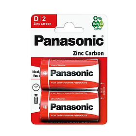 Батарейки D (R20) Panasonic Zinc Carbon (1.5v) 2шт.