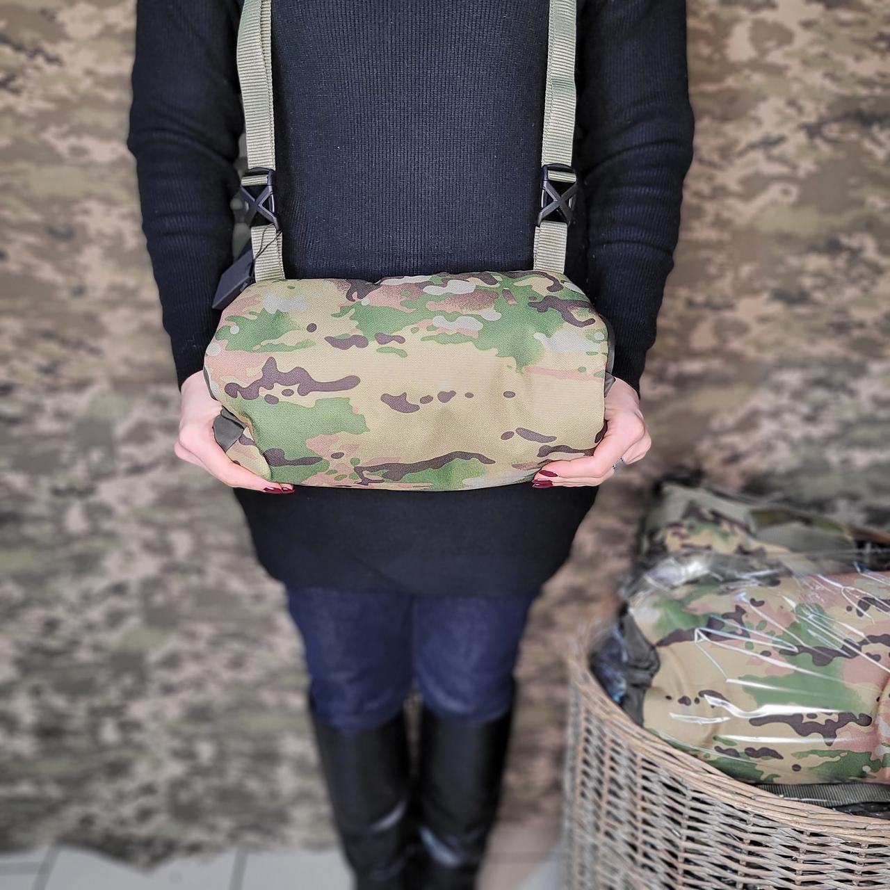 Тактична зимова муфта троьхшарова, флісова муфта, зимня муфта для рук, муфта грілка для рук, оксфорд