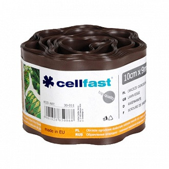Газонні бордюр Cellfast 10 см х 9 м Коричневий