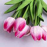 Букет тюльпан зі спіненого латексу (світло рожевий), фото 2