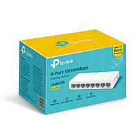 Коммутатор TP-LINK LiteWave LS1008, 8xFE, неуправляемый, настольный