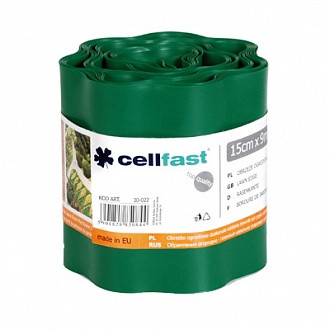 Газонный бордюр Cellfast 15 см x 9 м Темно-зеленый - фото 1 - id-p290006799