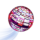 Літаюча куля бумеранг FlyNova Flying Spinner RGB червоний, фото 5