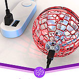Літаюча куля бумеранг FlyNova Flying Spinner RGB червоний, фото 9