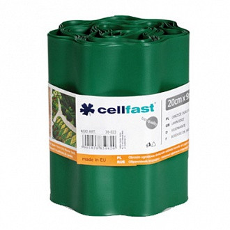 Газонный бордюр Cellfast 20 см x 9 м Темно-зеленый - фото 1 - id-p290009743