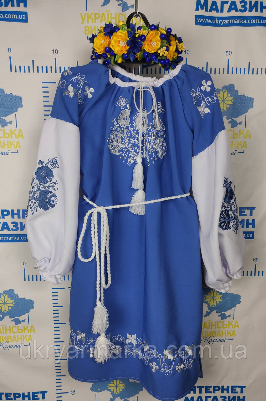 Вишите плаття для дівчинки "Чарівний дует"