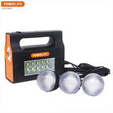 Ліхтар акумуляторний на сонячній батареї Yobolife LM3605 Портативна сонячна автономна система, фото 2