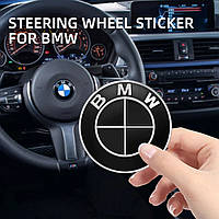 Эмблема (значок) на руль BMW (БМВ) Черный 45 мм
