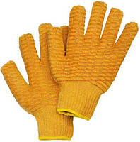 Захисні рукавиці RCROSS P виконані з трикотажу оранжевого кольору,вкриті сіткою ПВХ з додаванням силікону