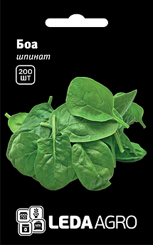 Шпинат Боа, швидкостиглий, 200 шт (Leda Agro)