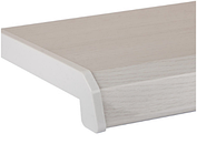 Підвіконня пластикове внутрішнє Ganz біле дерево(глянець) від 150 мм до 600 мм.