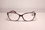 Окуляри жіночі для зору, з діоптріями, коригувальні з білою лінзою +2,75, фото 3