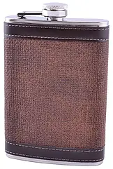 Фляга класична, обтягнута шкірою