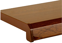 Підвіконня пластикове внутрішнє Ganz золотий дуб (глянець) від 150 мм до 600 мм.