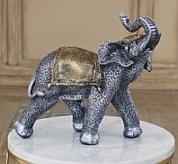 Статуетка Слон срібло 30 см   СП107 цв