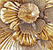 Настінний декор "Квітка" із металу золото   81422, фото 2