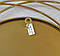 Настінне дзеркало кругле зі скла та металу із золотою рамою   91075, фото 3