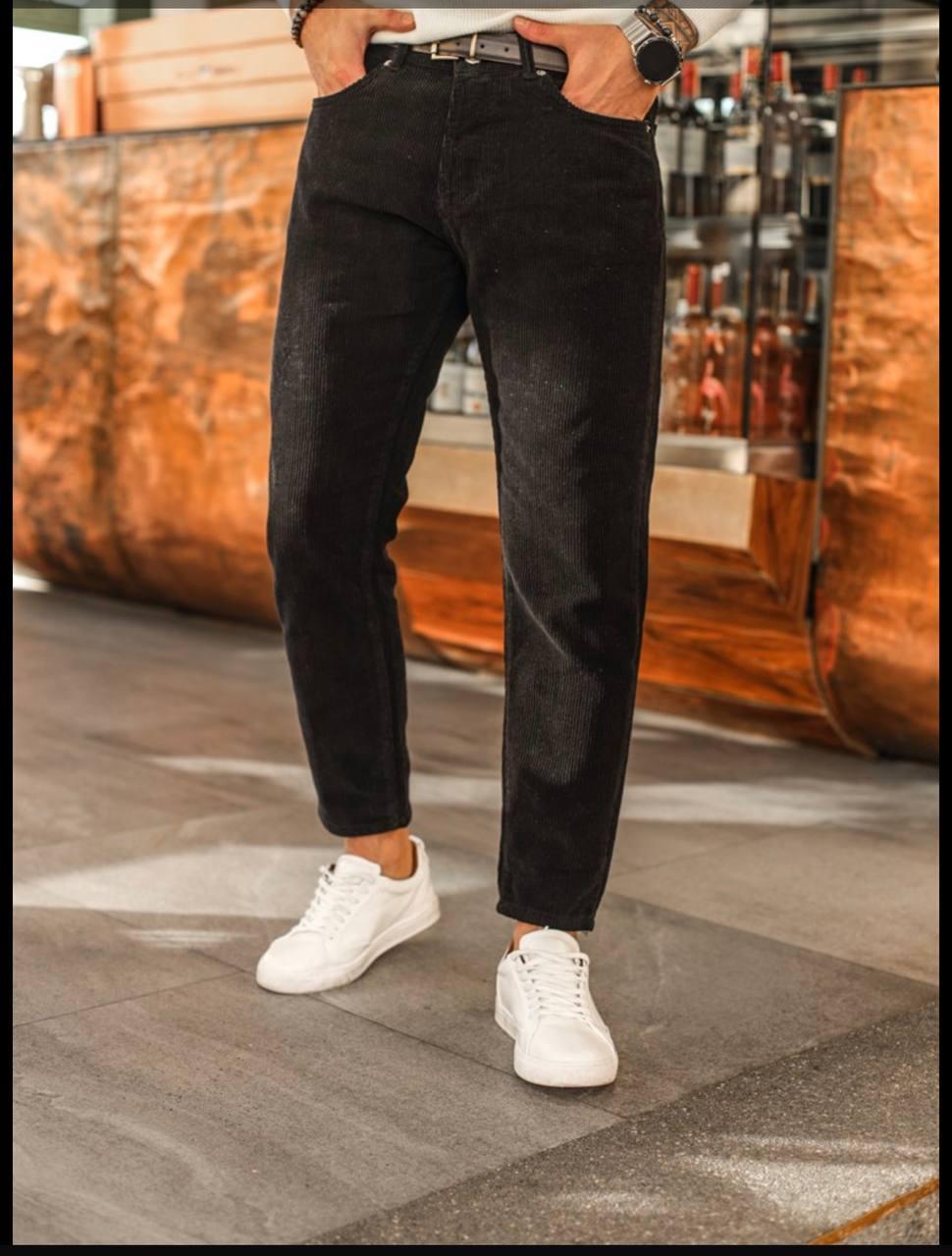 Джинсы вельветовые мужские черные (ID#1739060969), цена: 1285 ₴, купить ...