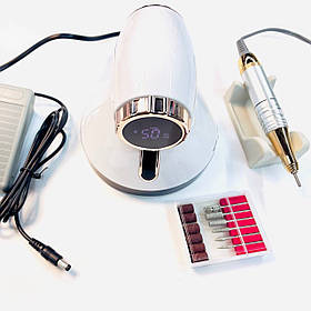 Фрезер ZS-615 для манікюру та педикюру, на 50000 об./хв., 80 Вт. Білий