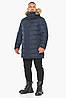Куртка чоловіча темно-синя з опушкою модель 49718, фото 4