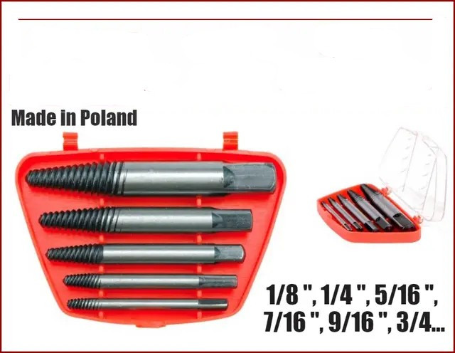 Набір екстракторів для зламаних болтів Vorel 24000