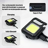 Багатофункціональний потужний акумуляторний ліхтарик 500mAh переносний Прожектор SH-J031-5WS, фото 6