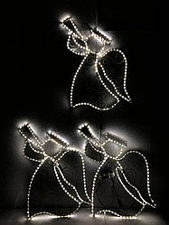 Новорічний декор Ангел LED гірлянда (Дюралайт) 80*55 см   220244