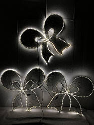 Новорічний декор Бантік LED гірлянда (Дюралайт) 80*70 см   220247