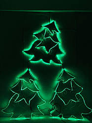 Новорічний декор Ялинка LED гірлянда (Дюралайт) 90*70 см   220241