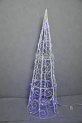 Ялинка новорічна конусна 120 см LED гірлянда 100 лампочок   220227