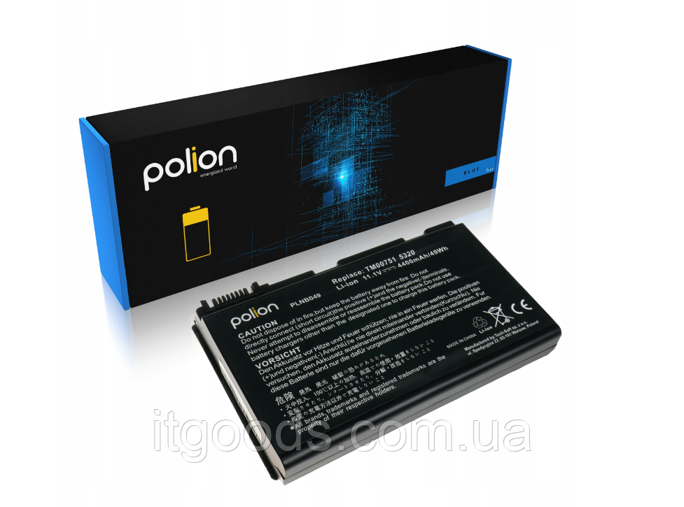Акумулятор для ноутбука Acer Extensa 5210 5230 5620 TM00741 TM00751 GRAPE32 GRAPE34 CONIS71