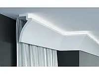 Карниз полиуретановый 120x60x2000 мм для LED освещения Tesori KF 801