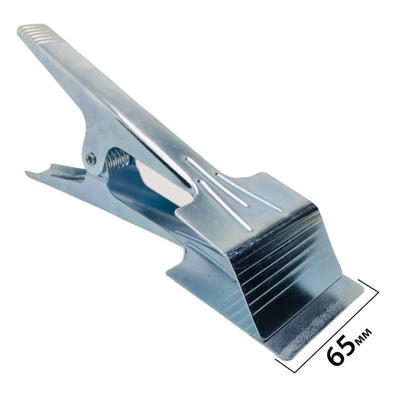 Затискач для тканини металевий CL-1G ширина 6.5 см довжина 23.5 см (6437), фото 1