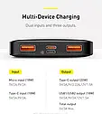 Павербанк Baseus Bipow 20 Вт Цифровий дисплей 10000 мА·год Power Bank, фото 4