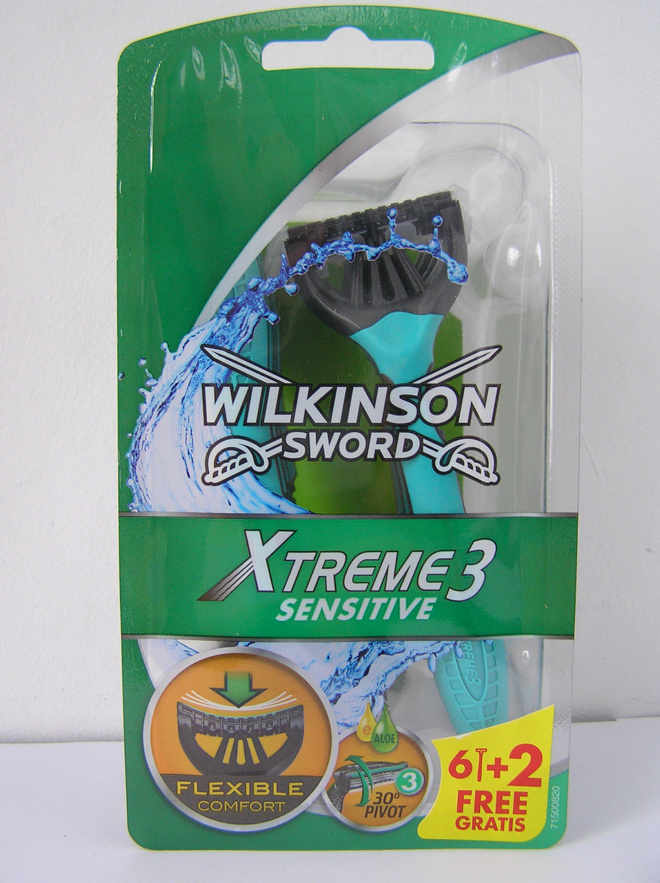 Станки одноразові чоловічі для гоління Schick Wilkinson Sword Xtreme sensetiv 3 8 шт. (Шик Вілкінсон Екстрим)