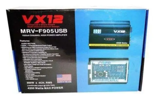 Автомобильный усилитель мощности звука CAR AMP MRV 905 BT 4ch + usb - фото 5 - id-p1739105280