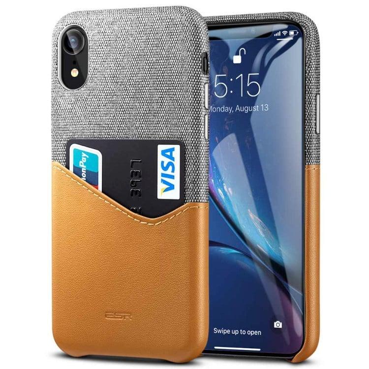 Чохол ESR для iPhone XR Metro Series Wallet, Gray+Brown