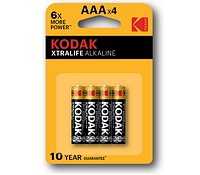 Батарейка Kodak Alkaline AАA (минипальчик, LR3 на блистере) 40шт/уп