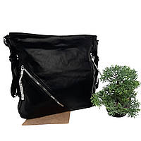 Жіноча сумка-рюкзак штучна шкіра чорний Арт.8578 Wannisha (54)