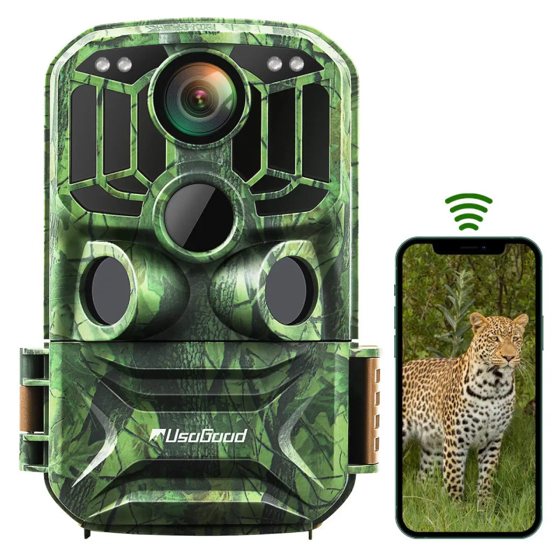 Камера для полювання Trail Camera TC50 UsoGood, 24MP 1296P WiFi, Сенсор руху, Захист від вологи IP66, Нічне бачення