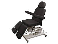 Кресло для педикюра на электроуправлении с раздвижными ножками кресло - кушетка для салона красота 3706 черный