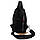 Модна сумка-слінг шкірозамінник чорний Арт.959-33378 Silver&Polo Туреччина, фото 2