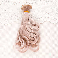 Волосся Глянець для ляльок Локони на Кінцях 15 см Блідо-ліловий