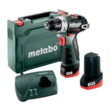 Акумуляторний шурупокрут Metabo PowerMaxx BS BL, 12 V / 2.0 Ah, фото 1