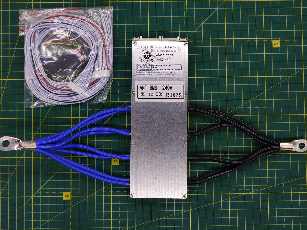 Смарт BMS ANT 8 — 20S 240A з Bluetooth для Li-Ion, LiFePO4, LTO акумулятора